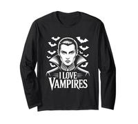Amo Il Fascino Dark Fantasy dei vampiri Maglia a Manica