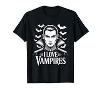 Amo Il Fascino Dark Fantasy dei vampiri Maglietta