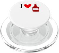 Amo il fast food con ketchup PopSockets PopGrip per MagSafe