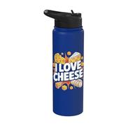 Amo il formaggio Appassionato di formaggio Stainless Steel Insulated Water Bottle