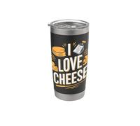 Amo il formaggio Bicchiere termico in acciaio inox doppia parete
