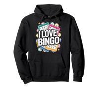 Amo Il Giocatore di Carte per Appassionati di Bingo Felpa con Cappuccio