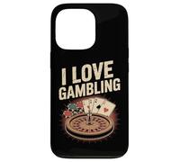 Amo il gioco d'azzardo Casino Poker Roulette Custodia per iPhone 13 Pro
