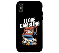 Amo il gioco d'azzardo Slot Machine 777 Casino Chips Custodia per iPhone X/XS