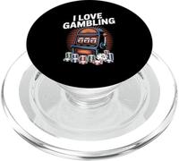 Amo il gioco d'azzardo Slot Machine Casino Fun PopSockets PopGrip per MagSafe