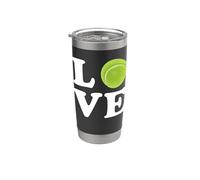 Amo il gioco di parole del tennis Bicchiere termico in acciaio inox doppia parete