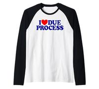 Amo Il Giusto processo Maglia con Maniche Raglan