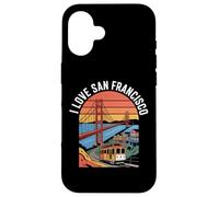 Amo il Golden Gate Bridge di San Francisco Custodia per iPhone 16