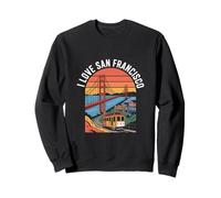 Amo il Golden Gate Bridge di San Francisco Felpa