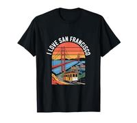 Amo il Golden Gate Bridge di San Francisco Maglietta