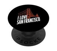 Amo il Golden Gate Bridge di San Francisco PopSockets PopGrip Adesivo