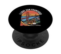 Amo il Golden Gate Bridge di San Francisco PopSockets PopGrip Adesivo
