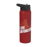 Amo il Golden Gate Bridge di San Francisco Stainless Steel Insulated Water Bottle