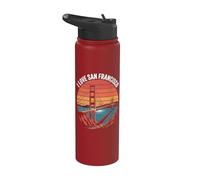 Amo il Golden Gate Bridge di San Francisco Stainless Steel Insulated Water Bottle