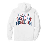 Amo Il Gusto della libertà Meme Patriottico Divertente Felpa con Cappuccio