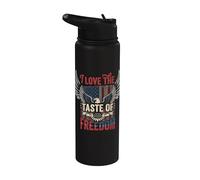 Amo Il Gusto della Libertà Meme Patriottico Divertente Stainless Steel Insulated Water Bottle