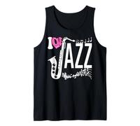 Amo il jazz I Heart Jazz Addicts Acid Jazz Simpatici gatti jazz Canotta