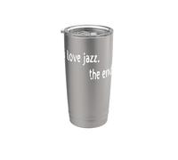 Amo il jazz The End Bicchiere termico in acciaio inox doppia parete