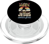 Amo il karate ma Gesù viene prima divertente cristiano PopSockets PopGrip per MagSafe