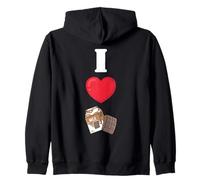 Amo Il Latte al Cioccolato Felpa con Cappuccio