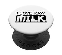 Amo il latte crudo PopSockets PopGrip Adesivo