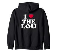 Amo il Lou | Divertente 314 St Louis Felpa con Cappuccio