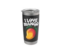 Amo il mango Juicy Fruit Passion Design Bicchiere termico in acciaio inox doppia parete