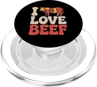Amo il manzo Funny Farm Animal Humor PopSockets PopGrip per MagSafe