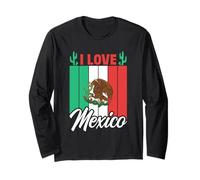 Amo Il Messico Amante Paese Messicano Attuale Maglia a Manica