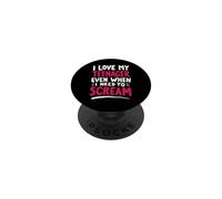 Amo il mio adolescente anche quando ho bisogno di urlare mamma PopSockets PopGrip Adesivo
