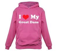 Amo Il Mio Alano - Felpa Per Bambini - Cane Cucciolo Canino Razza Danese