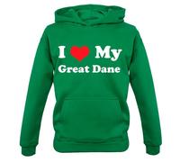 Amo Il Mio Alano - Felpa Per Bambini - Cane Cucciolo Canino Razza Danese