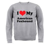 Amo Il Mio American Fox Hound - Felpa Per Bambini - Divertente Cucciolo Di Cane