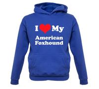 Amo Il Mio American Fox Hound - Felpa Per Bambini - Divertente Cucciolo Di Cane