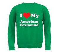 Amo Il Mio American Fox Hound - Felpa Per Bambini - Divertente Cucciolo Di Cane