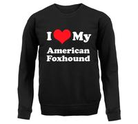 Amo Il Mio American Fox Hound - Felpa Per Bambini - Divertente Cucciolo Di Cane