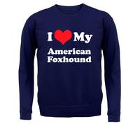 Amo Il Mio American Fox Hound - Felpa Per Bambini - Divertente Cucciolo Di Cane