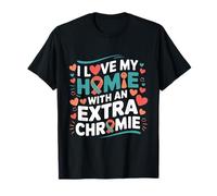 Amo il mio amico con un supporto extra per la sindrome di Chromie Down Maglietta
