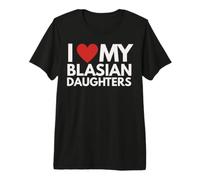 Amo Il Mio Blasian Figlie Nero Asian Pride Heritage Maglietta Premium