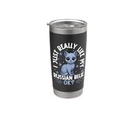 Amo il mio blu russo Bicchiere termico in acciaio inox doppia parete