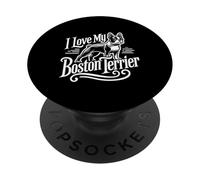 AMO IL MIO BOSTON TERRIER! - American Gentleman Bostie Bull PopSockets PopGrip Adesivo
