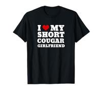 Amo il mio Breve Cougar Fidanzata I Cuore Il mio Cougar GF Maglietta