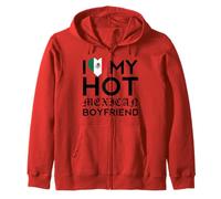 Amo Il Mio Caldo Messicano Fidanzato Marito Divertente Chicano Latino Felpa con Cappuccio