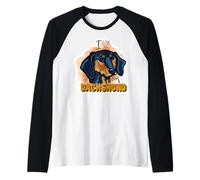 Amo il mio cane bassotto mamma papà Kawaii Sausage Dog Weiner Maglia con Maniche Raglan