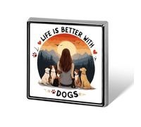 Amo il mio cane, spille da bavero carine, spille in metallo, cravatte, cappelli, vestiti, accessori per uomini e donne