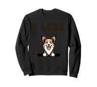 Amo Il Mio Cardigan Welsh Corgi, Motivo: Cartone Animato Felpa