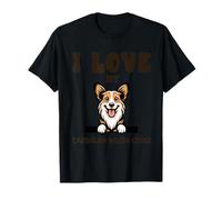 Amo Il Mio Cardigan Welsh Corgi, Motivo: Cartone Animato Maglietta