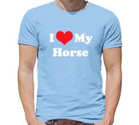 Amo Il Mio Cavallo - Maglietta Da Uomo - Cavalcare Cavaliere Cavalli Equestre