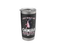 Amo il mio Chimera Axolotl Bicchiere termico in acciaio inox doppia parete