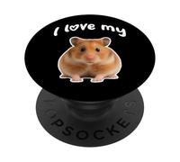Amo il mio criceto PopSockets PopGrip Adesivo